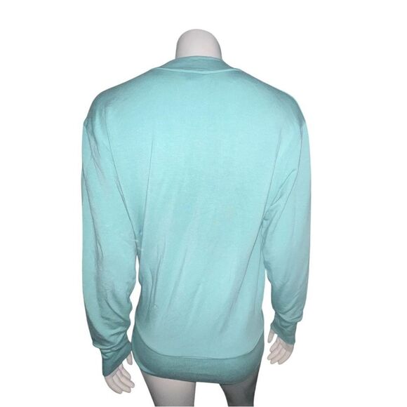 Athleta Dusty Jade Purana V-Neck Wrap Sweatshirt Modal Extra Small NWOT - Picture 3 of 8